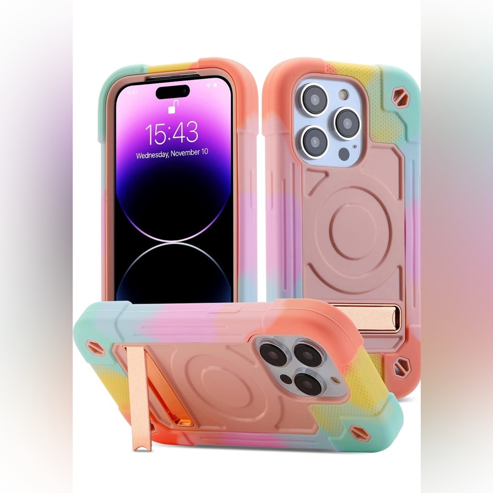Magnetic Case for IPhone 14 Pro Max with kickstand